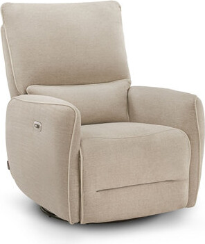 Newacme LLC Swivel Glider Power Recliner Chair, Electric Rocker Recliner Chairs with USB Ports For Nursery, Fabric
