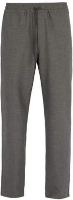 Barena Drawstring Waist Stretch Weave Trousers - Mens - Grey