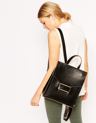 Everly ASOS COLLECTION ASOS Premium Leather Backpack