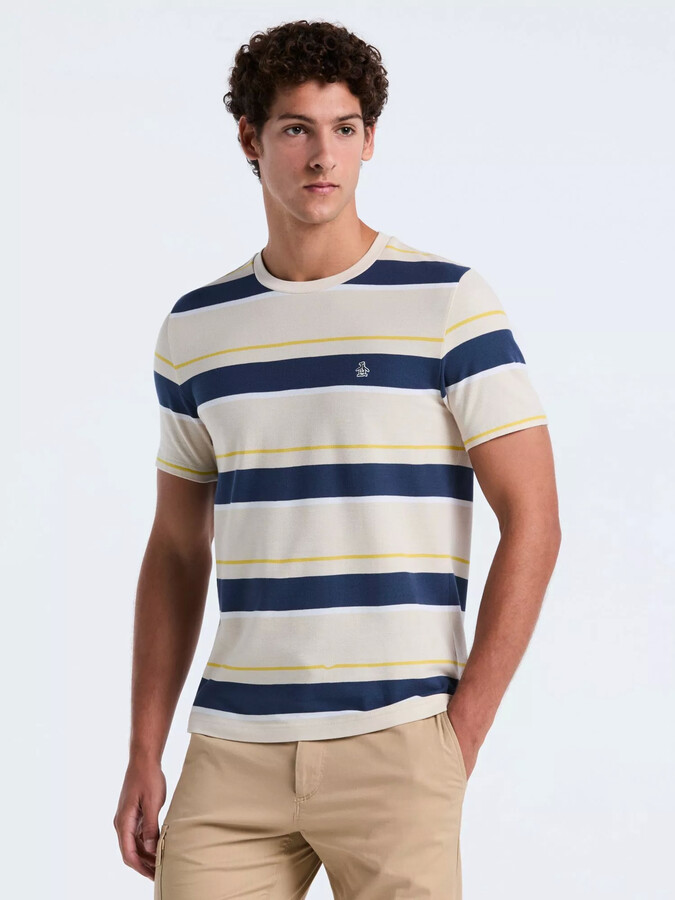 Mens Multi Stripe Tee ShopStyle UK