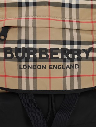 Burberry Large Wilfin Check Nylon Backpack
