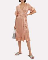 Thumbnail for your product : Nightcap Clothing Silk Ruffle Wrap Dress