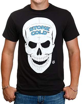 WWE Men's Legends Stone Cold Steve Austin 3 16 and Skull Licensed T-Shirt
