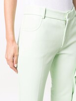 Thumbnail for your product : AMI Paris Short Flared Leather Trousers