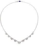 Thumbnail for your product : Pleve Diamond & 18K White Gold Ice Mini Pebble Pendant Necklace