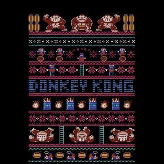 Nintendo Donkey Kong Retro Black Christmas Sweatshirt