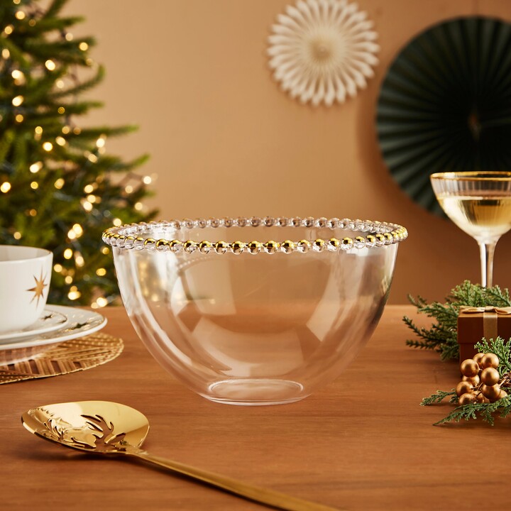 Dunelm Gold Beaded Large Bowl Gold ShopStyle Dinnerware