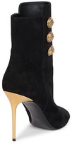 Thumbnail for your product : Balmain Roma Peep-Toe Suede Booties