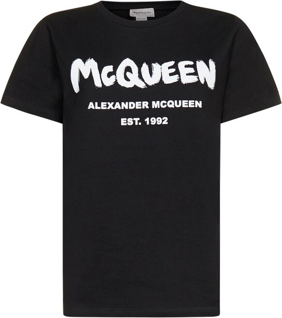 ◇Alexander McQueen◇ ロゴプリント クルーネックTシャツ - www 