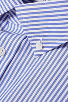 Thumbnail for your product : Balenciaga Oversized Striped Cotton-poplin Dress - Blue