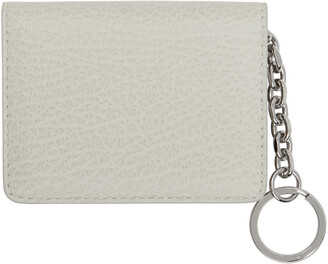 Maison Margiela Off-White Bifold Keychain Card Holder - ShopStyle