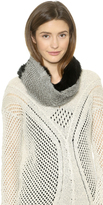 Thumbnail for your product : Adrienne Landau Knit Fur Loop Scarf