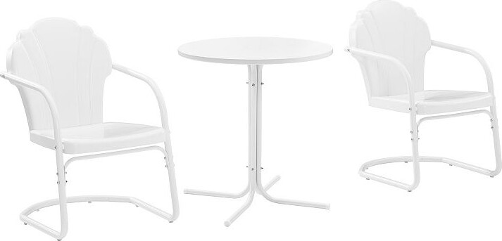 Crosley Tulip 3-Piece Outdoor Metal Bistro Set