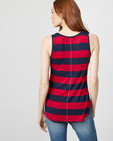Thumbnail for your product : Le Château Stripe Jersey Knit Scoop Neck Tank Top