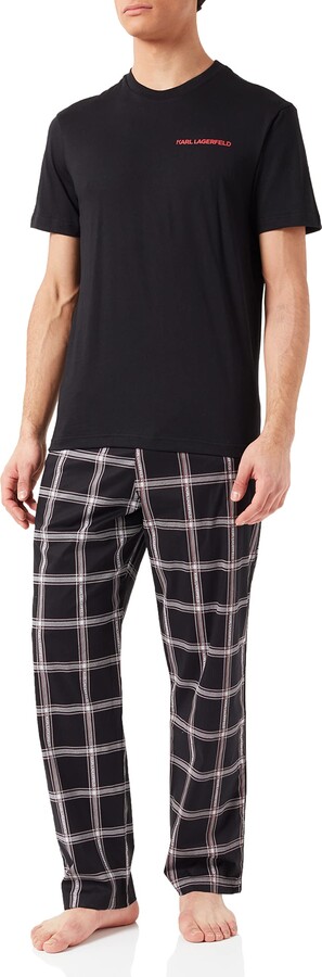 Visita lo Store di KARL LAGERFELDKARL LAGERFELD Logo Pyjama Pants Pajama Bottom Uomo 