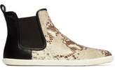 Thumbnail for your product : Marc by Marc Jacobs Gracie Snake-Effect Leather High Top Sneakers