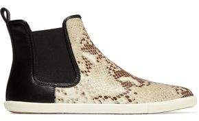 Marc by Marc Jacobs Gracie Snake-Effect Leather High Top Sneakers
