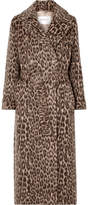Thumbnail for your product : Max Mara Fiacre Leopard-print Wool-blend Trench Coat
