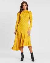 Thumbnail for your product : Dorothy Perkins Jacquard Spot Satin Midi Dress