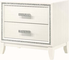 George Oliver White Finish Nightstand