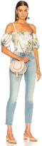 Thumbnail for your product : Chloé Small Marcie Grained Calfskin Saddle Bag in Blush Nude | FWRD