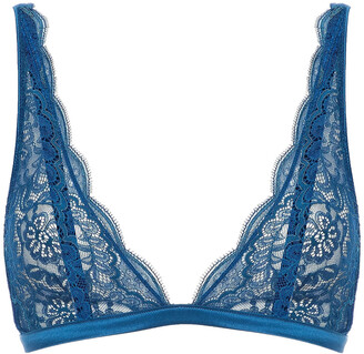 I.D. Sarrieri Paneled Stretch-lace And Mesh Soft-cup Triangle Bra