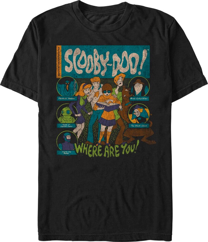 Scooby-Doo Men's Where Are You Villains Graphic T-Shirt