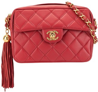 Chanel Pre-owned 1990s Full Flap Shoulder Bag - Red