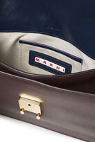Thumbnail for your product : Marni Two-tone Textured-leather Shoulder Bag