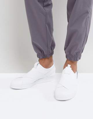 adidas Superstar Slip-On Sneakers In White BZ0111