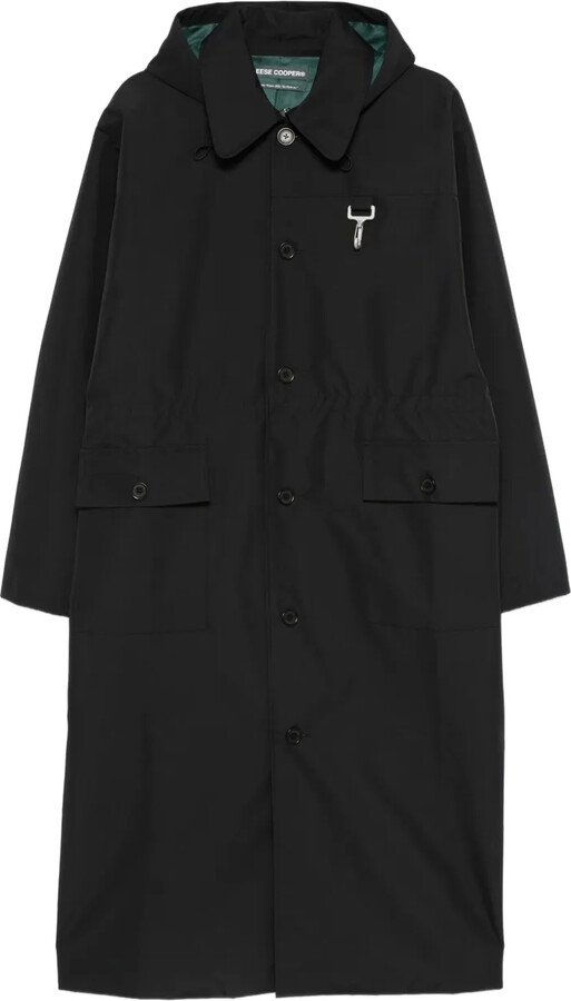 Reese Cooper Flap-Pocket Hooded Raincoat