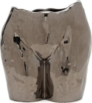 Anissa Kermiche Popotin Ceramic Vase - Gold