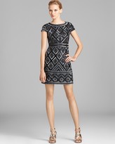 Thumbnail for your product : Adrianna Papell Petites Beaded Dress - Cap Sleeve