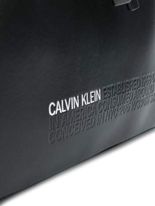 Calvin Klein embossed crpssbody bag