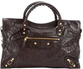 Thumbnail for your product : Balenciaga carbon leather 'Giant City' convertible shoulder bag
