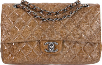 Timeless/classique patent leather crossbody bag Chanel Brown in Patent  leather - 31060782
