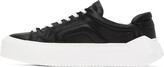 Thumbnail for your product : Pierre Hardy Black Cubix Leather Sneakers