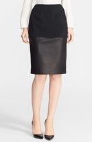 Thumbnail for your product : Prabal Gurung Knit & Leather Pencil Skirt