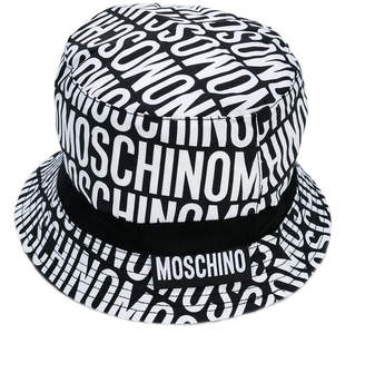 Moschino Kids logo print hat