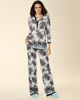 Thumbnail for your product : Soma Intimates Embraceable Cool Nights Pop Over Pajama Top Playful Lace Border