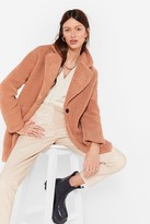 Thumbnail for your product : Nasty Gal Womens Long December Oversized Faux Fur Coat - Beige - XS