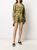 Thumbnail for your product : Alexander Wang Tie-Waist Cotton Playsuit