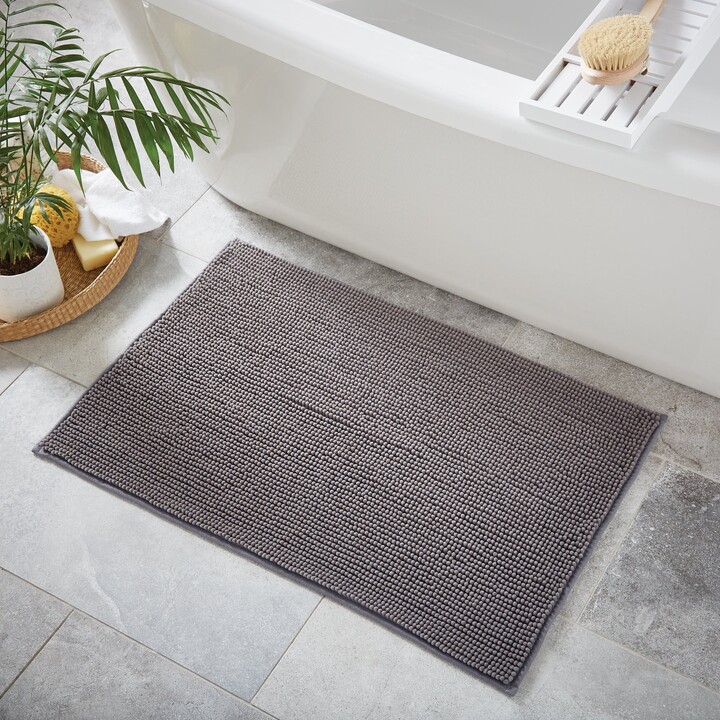 Dunelm Stone Mini Bobble Bath Mat Grey ShopStyle