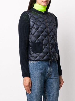 Moncler Quilted Contrast-Sleeve Jacket