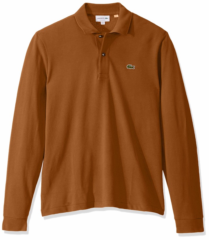 lacoste brown polo shirt
