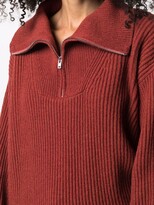 Thumbnail for your product : Societe Anonyme Zipped Funnel-Neck Jumper