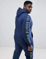 Thumbnail for your product : Ellesse 1/4 Zip Hoodie With Taping In Navy