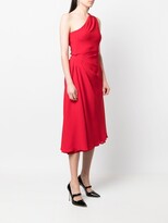 Thumbnail for your product : Christian Dior Pre-Owned 2010 Gathered One-Shoulder Silk Dress