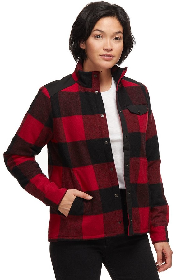 red flannel wool jacket