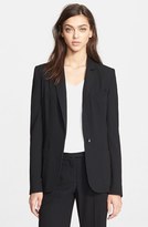 Thumbnail for your product : L'Agence One-Button Crepe Jacket